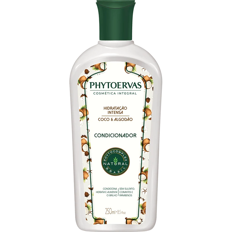 Phytoervas Intensive Coconut Hydration Conditioner and 250ml Cotton