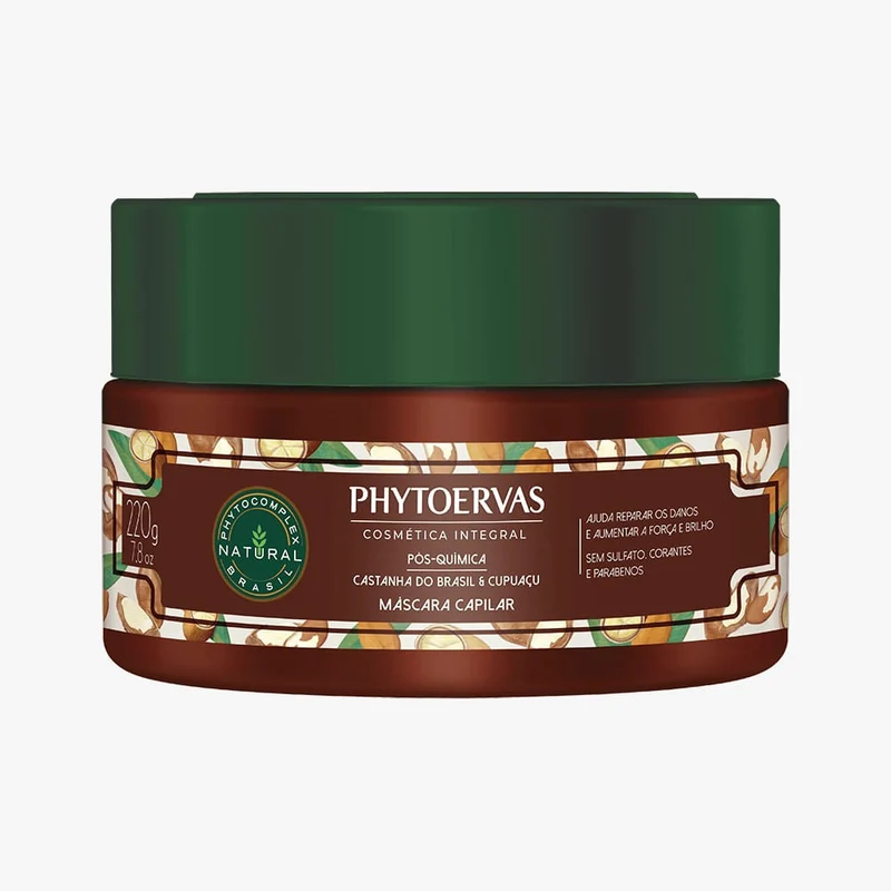 Phytoervas Mask for Post Chemical Chemistry of Brazil and Cupuaçu 220g