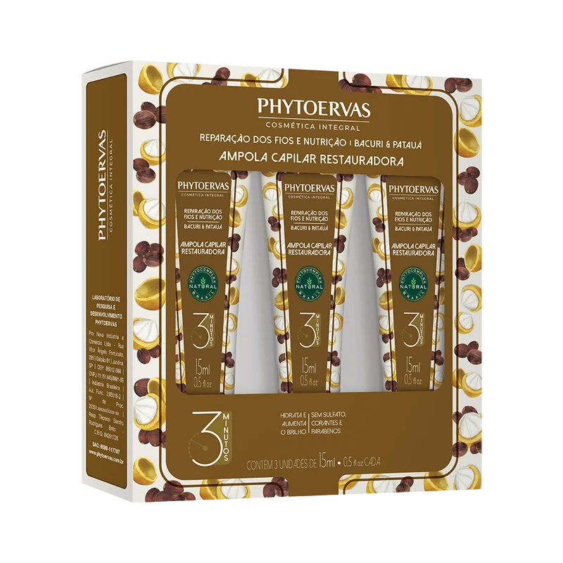 Phytoervas Light Bulb Wire Repair and Nutrition Bacuri and Patauá 3 / 15ml