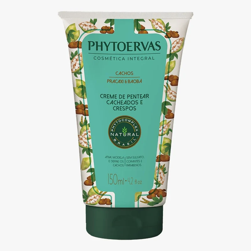 Phytoervas Cream of Combing Curls and Curls Pracaxi and Baobab 150ml
