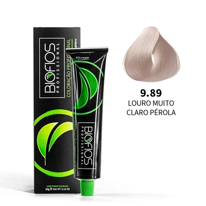 Biofios Profissional 9.89 Very Clear Blonde Pearl- Permanent Coloring 60g