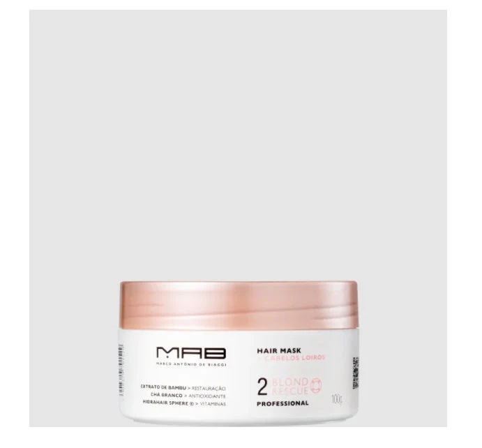 Blond Rescue Hair Color Maintenance Moisturizing Protection Mask 100g - MAB