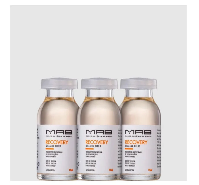 Recovery Oils Blend Reconstruction Hydration Softness Ampoules 3x15ml - MAB