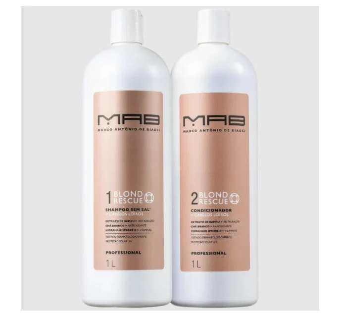Blond Rescue Color Maintenance Softness Shine Hair Treatment Kit 2x1L - MAB