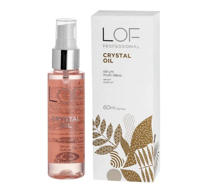 Crystal Serum Multi Oils Shine Vitality Softness Treatment 60ml - LOF Professional