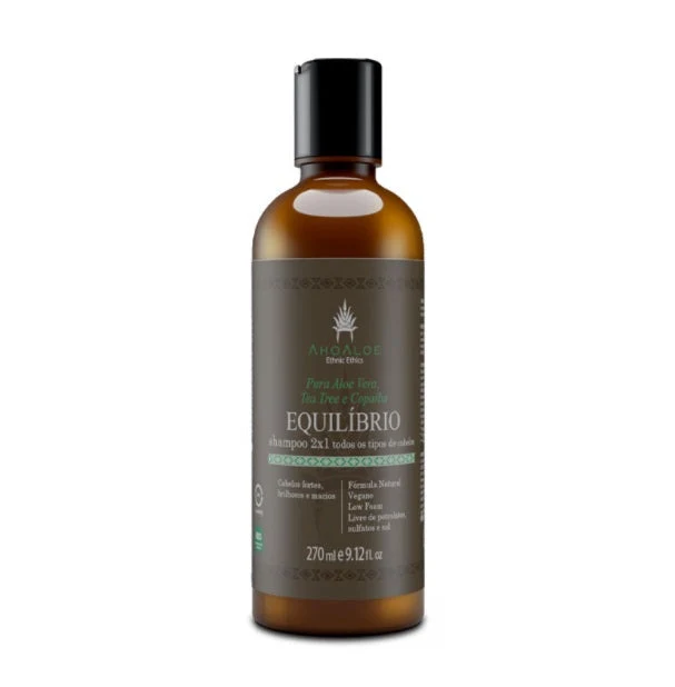 Hair Care Beauty Balance 2x1 Shampoo Aloe Vera Vegan Cleansing 270ml - Ahoaloe