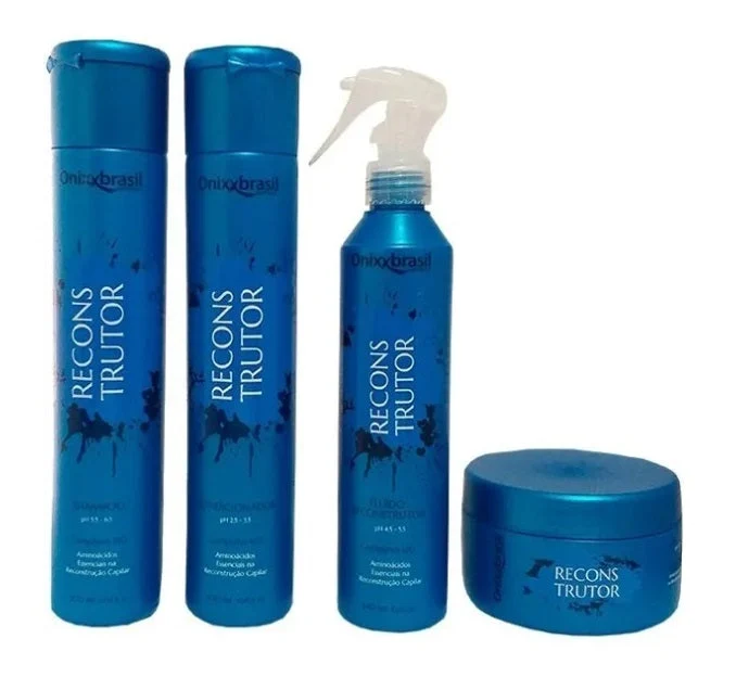 Reconstruction Rebuilding Recovery Damaged Hair Treatment Kit 4 Itens - Onixx