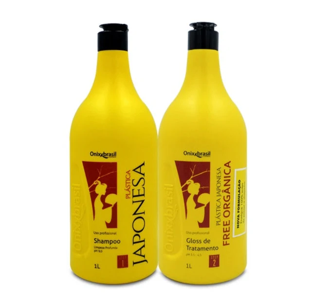 Japonese Hair Plastic Free Organic Progressive Brush Smoothing Kit 2x1L - Onixx