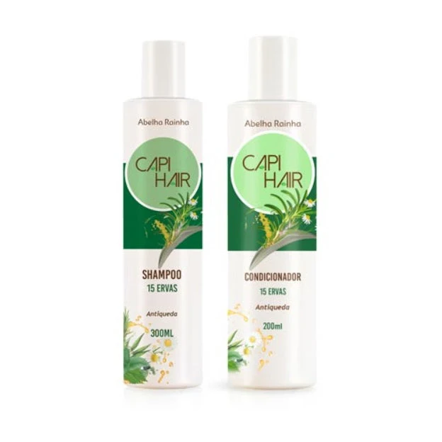 Capi Hair 15 Herbs Anti Hair Loss Maintenance Treatment 2 Itens - Abelha Rainha