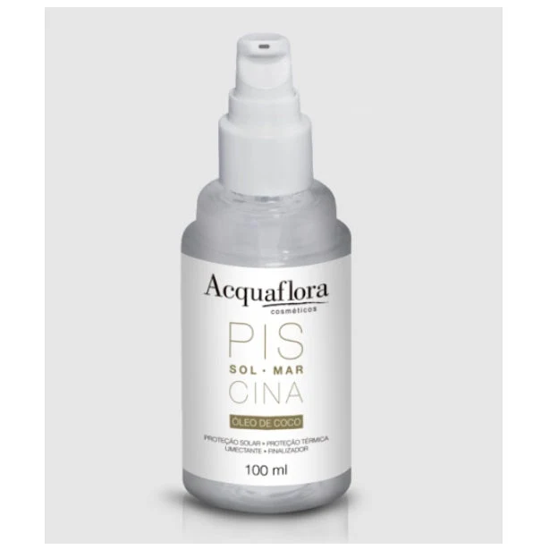 Piscina Pool Sun Sea Coconut Oil Hair Finishing Humectation 100ml - Acquaflora