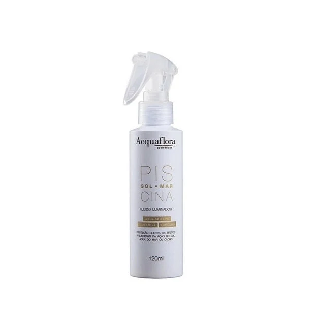 Piscina Pool Sun Sea Illuminating Fluid Coconut Hair Treatment 120ml - Acquaflora