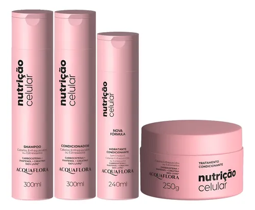 Cellular Nutrition Moisturizing Treatment Maintenance Kit 4 Itens - Acquaflora