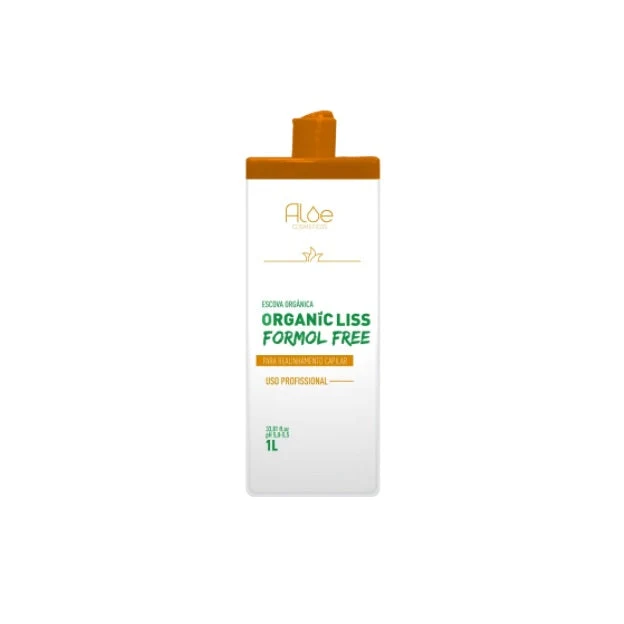 Progressive Brush Straightening Hair Treatment Organic Liss Formol Free 1L - Aloe