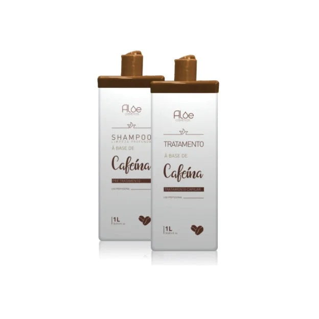 Caffeine Progressive Brush Straightening Recovery Hair Treatment Kit 2x1L - Aloe