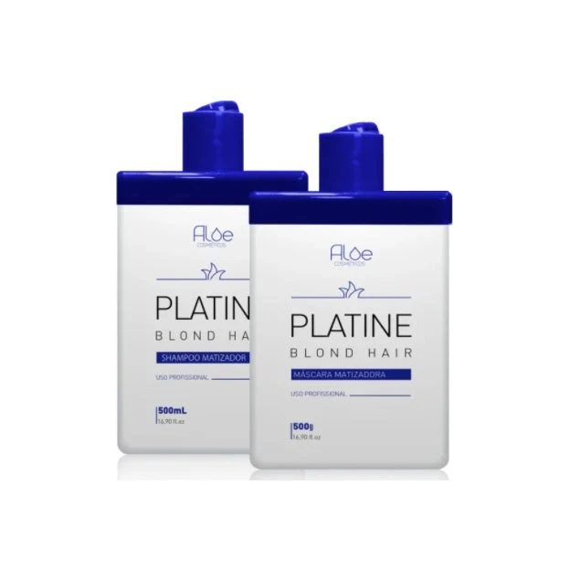 Platine Blond Hair Platinum Effect Tinting Color Maintenance Kit 2x500 - Aloe