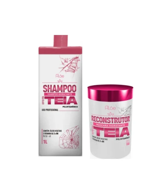 Teia Web Effect Hair Moisturizing Reconstructor Vitamins Treatment Kit 2x1 - Aloe