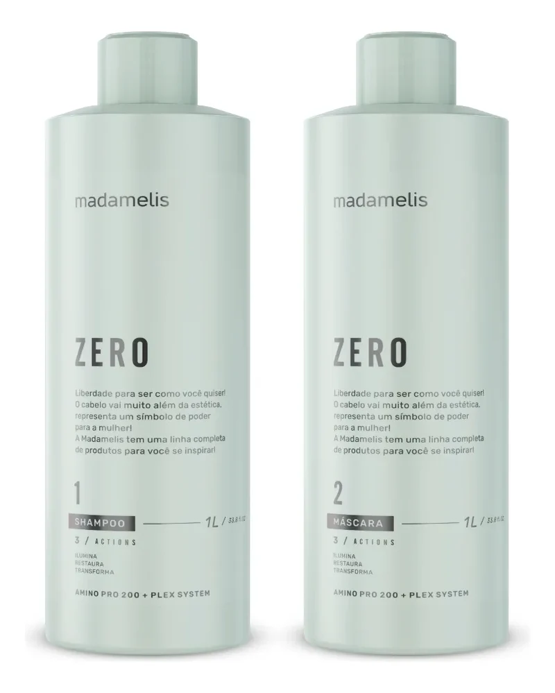 Zero Formol Free Progressive Brush Straightener Treatment Kit 2x1L - Madamelis