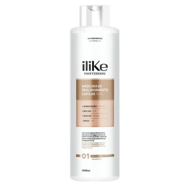 Progressive Brush Hair Anti Frizz Softness Brightness Realignment Mask 1L - iLike