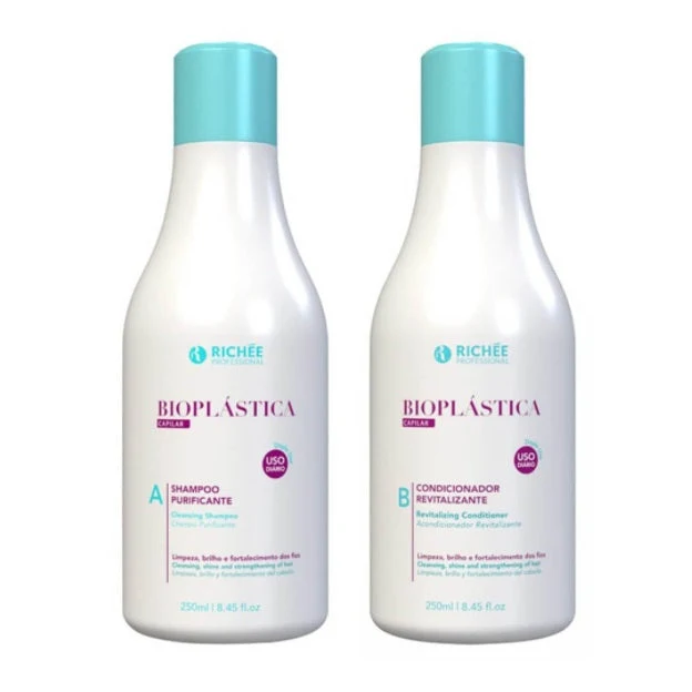 Bioplasty Strengthening Shine Revitalizing Daily Home Care Kit 2x250ml - Richée