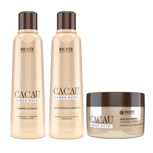 Cocoa Extract Power Nutri Nourishing Moisturizing Hair Restore Kit 3x250 - Richée