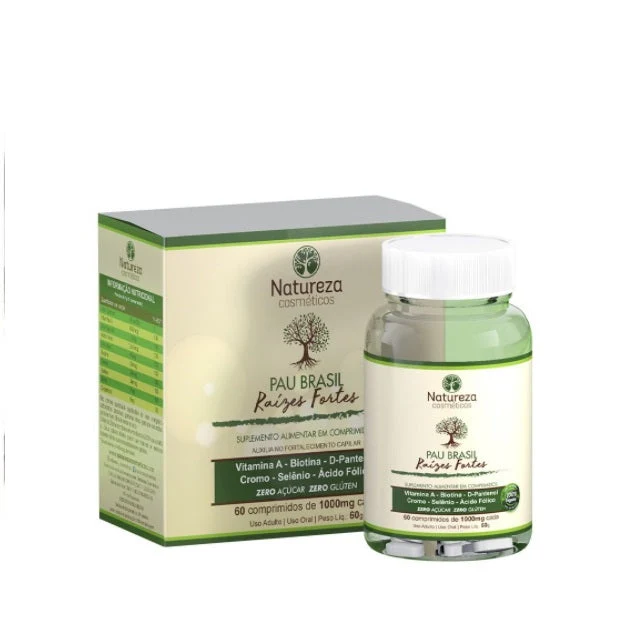 Brazilian Wood Pau Brasil Vitamins Supplement capsules 60x1000mg - Natureza Cosmetics