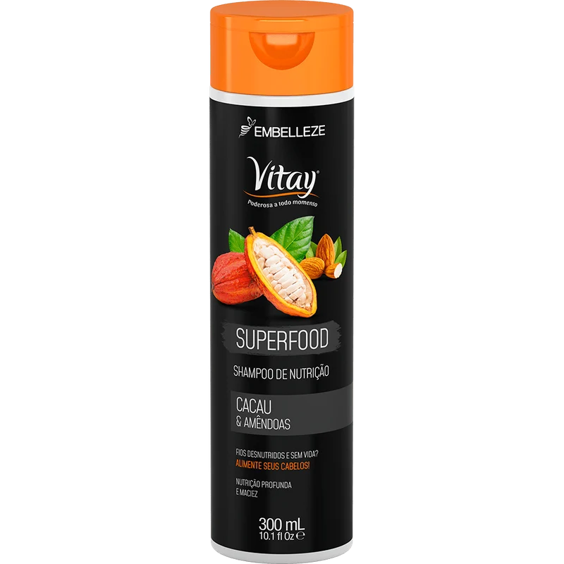 Vitay Shampoo Superfood Cocoa And Almonds 300ml