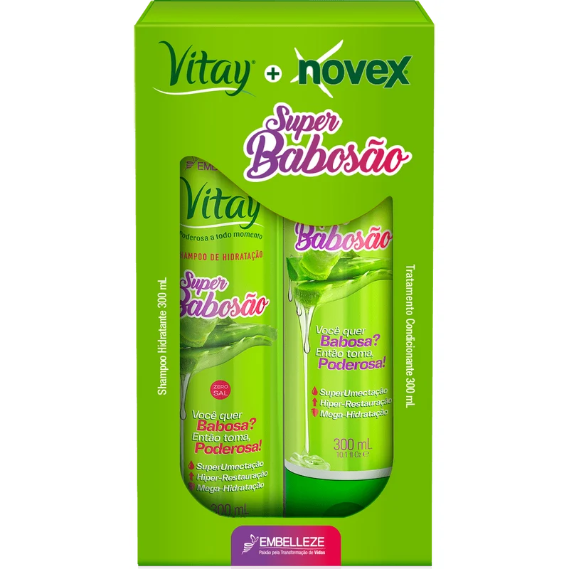 Novex Shampoo And Conditioner And Super Babble Kit