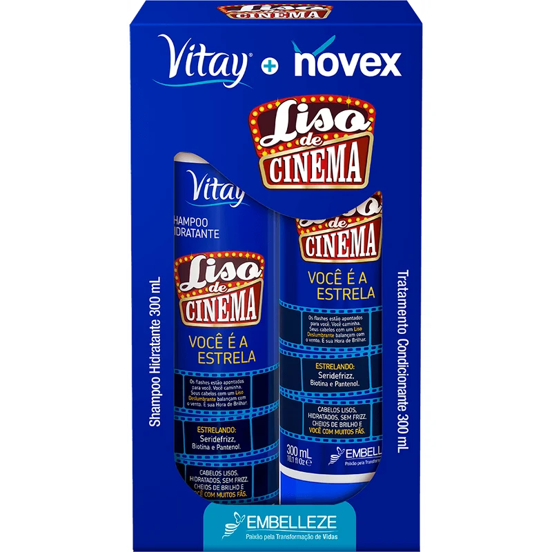 Novex Shampoo And Conditioner And Smooth Movie Kit