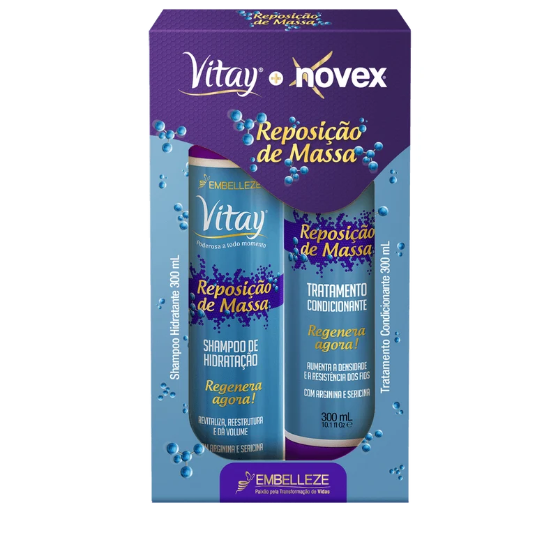 Novex Shampoo And Conditioner And Mass Replacement Kit