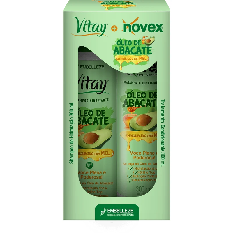 Novex Shampoo And Conditioner And Avocado Oil Kit