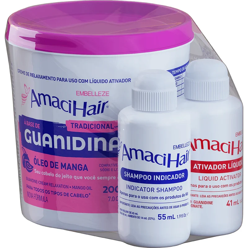 Hair Relaxer Amacihair Shine Straightening Volume Reducer 220g - Embelleze