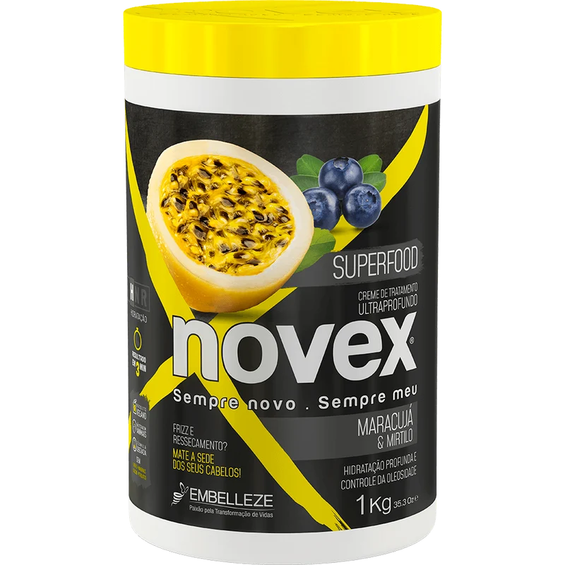 Novex Treatment Cream Superfood Passion Fruit And Blueberry 1kg