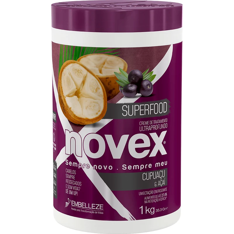 Novex Treatment Cream Superfood Cupuaçu And Açaíkg 1kg