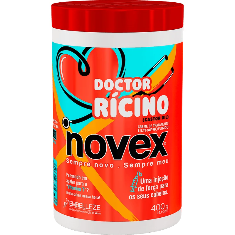 Novex Treatment Cream Castor Oil Creme De Tratamento Novex Doctor Rícino 1kg