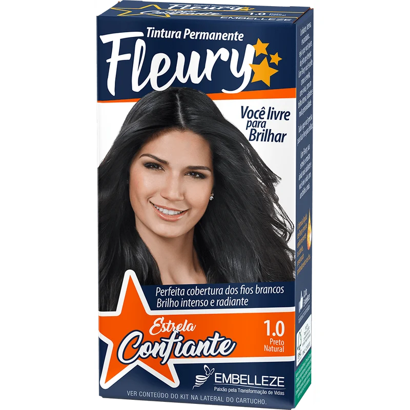 Fleury Hair Dye Natural Black Kit