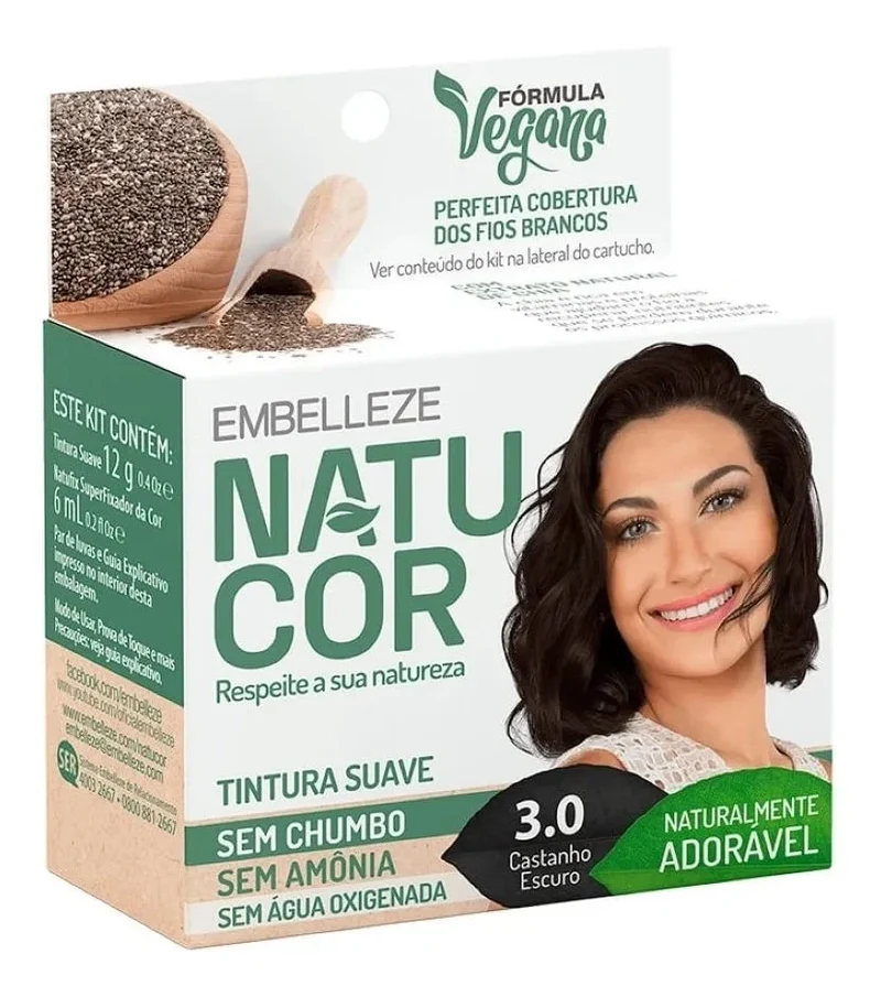 Natucor Hair Dye Naturally Lovely Dark Brown Complete C