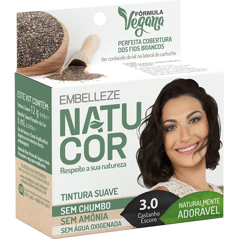 Natucor Hair Dye Naturally Lovely Dark Brown Kit