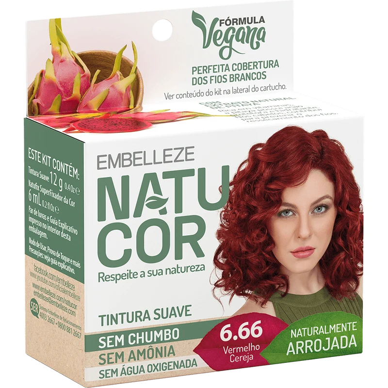 Natucor Hair Dye Naturally Bold Red Cherry Kit