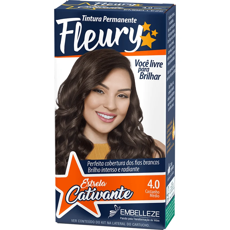 Fleury Hair Dye Medium Brown Kit