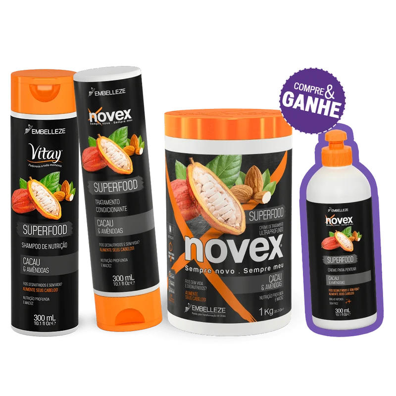 Novex Superfood Cocoa And Almonds Kit