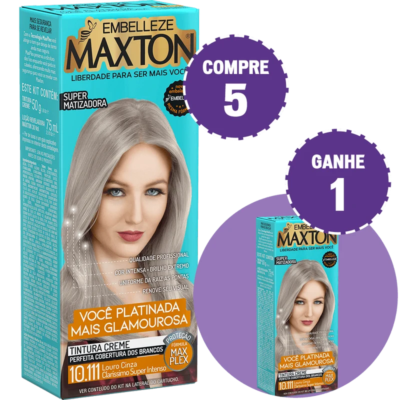 Maxton Blonde Platinum Blonde Gray Gray Super Intense