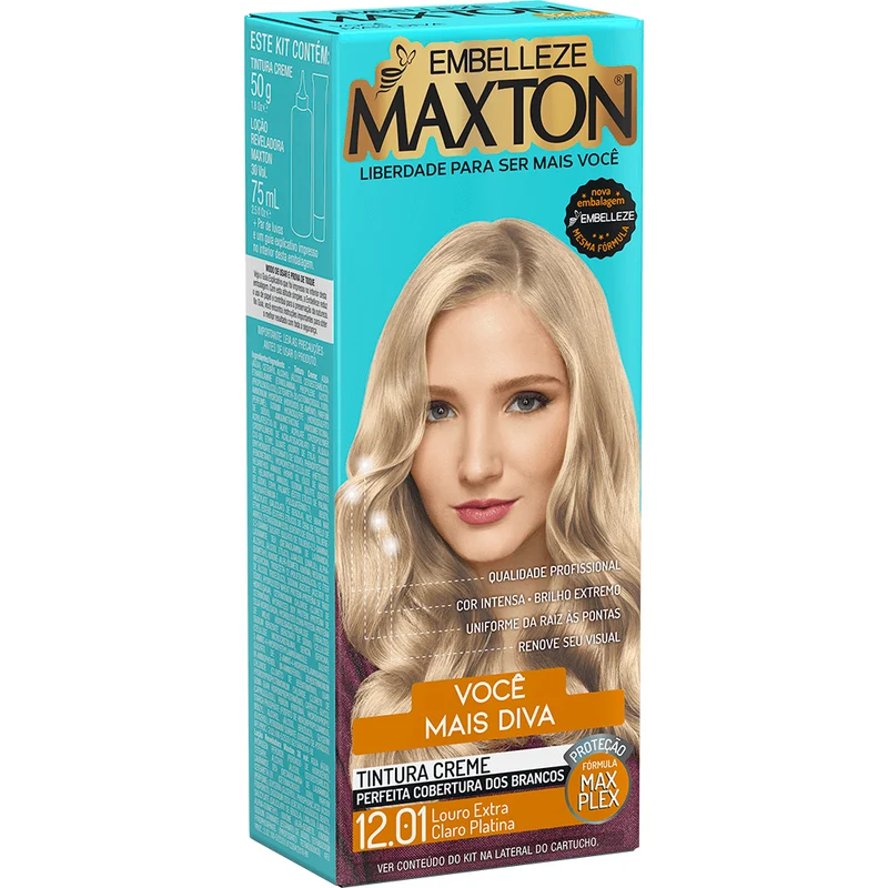 Maxton Hair Dye Blonde More Diva Extra Light Platinum Kit