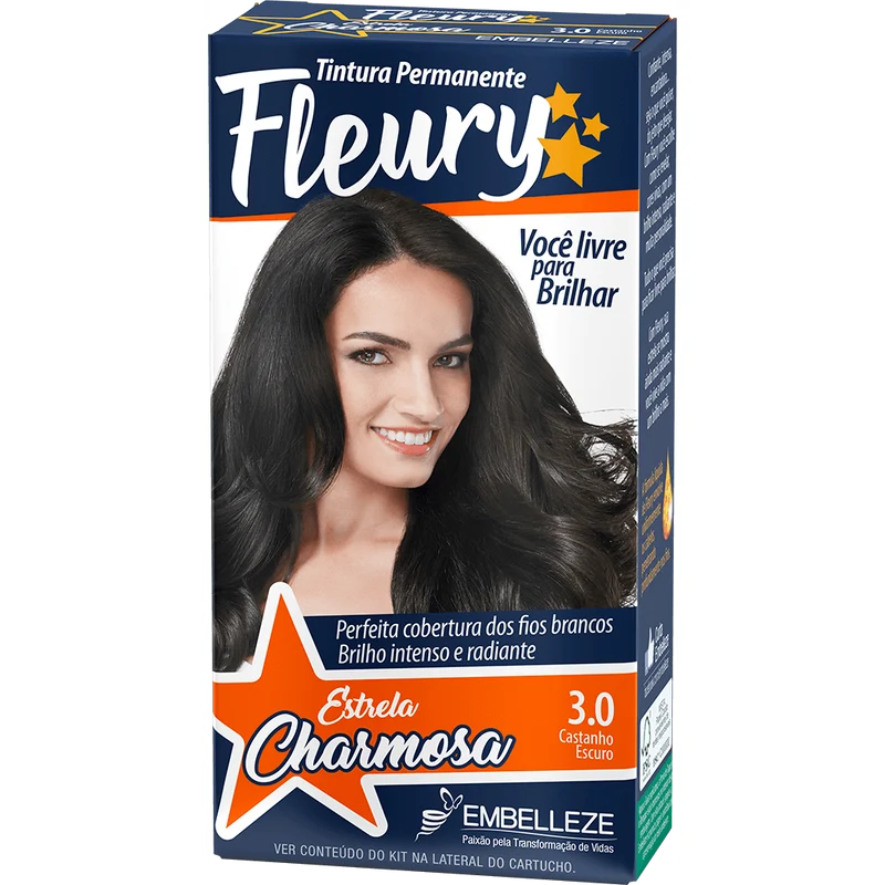 Fleury Hair Dye Dark Brown Kit