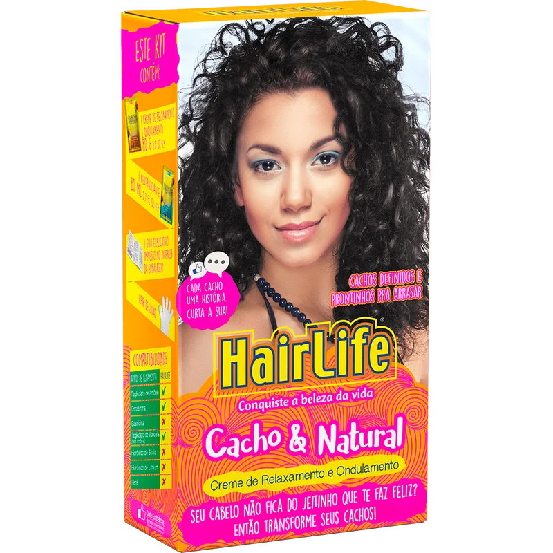 Hairlife Hair Relaxer Cream Cacho & Natural Kit