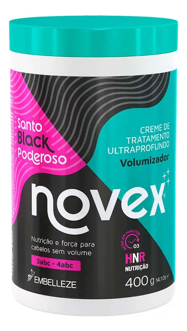 Novex Treatment Cream My Cachos Santo Black Powerful Poderoso 400g
