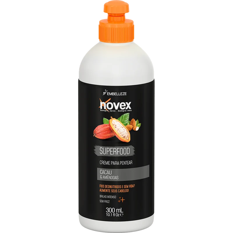 Novex Combing Cream Superfood Cocoa And Almonds 300ml
