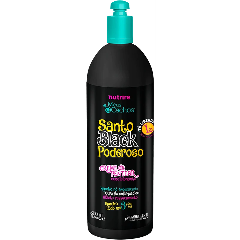 Novex Combing Cream My Cachos Santo Black Powerful 500ml