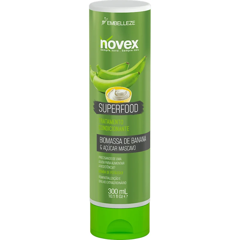 Novex Conditioner Superfood Remineralizer Banana Biomass And Masican Sugar 300ml