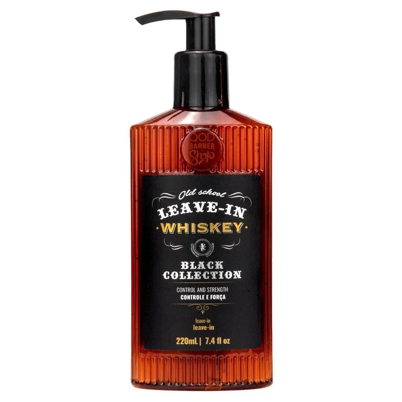 QBS Whiskey Leave-In Hair Men's Volume Control Strenghtening 220ML - QOD