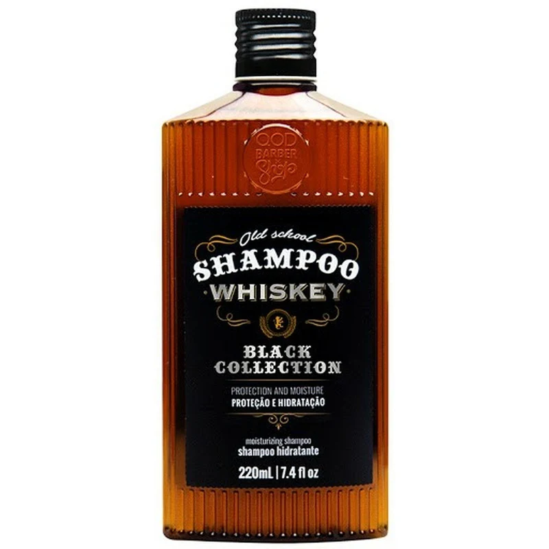 Barber Old School Whiskey Shampoo Moisturizing Hair Treatment 220ML - QOD